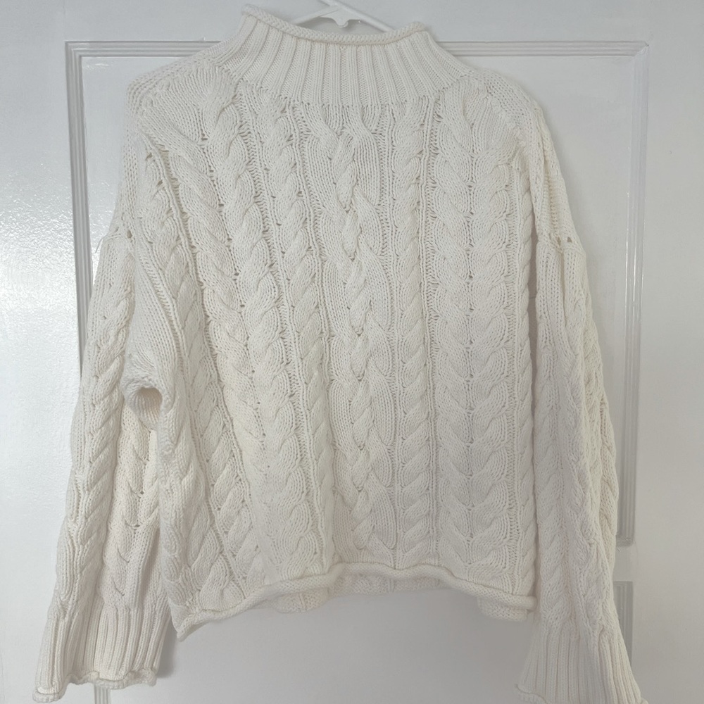 NWOT JCREW 2025 ROLLNECK CABLE KNIT SWEATER